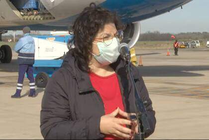Conferencia de Carla Vizzotii en Ezeiza