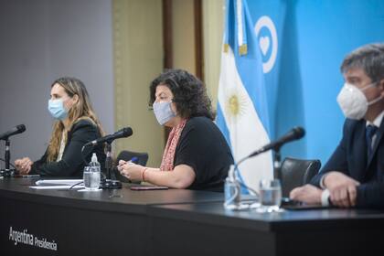 Conferencia de Carla Vizzotti. Reporte de casos y situación epidemiológica