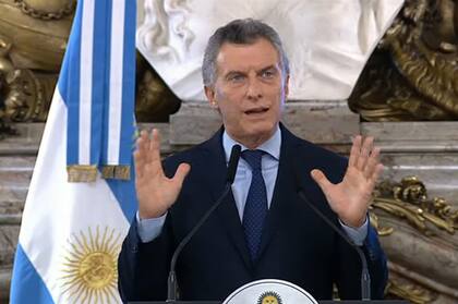 Conferencia de Mauricio Macri el 17 de enro de 2017