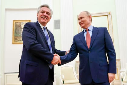 Conferencia de prensa de Alberto Fernández y Vladimir Putin en Moscú
