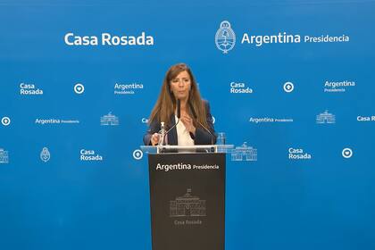 Conferencia de prensa de Gabriela Cerruti
