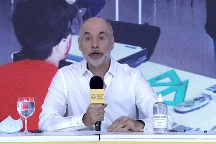 Conferencia de prensa de Horacio Rodríguez Larreta para anunciar el comienzo del ciclo lectivo 2021 en medio de la pandemia