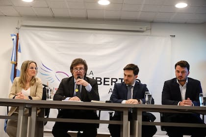 Conferencia de prensa de Javier Milei, por la denuncia del presidente Alberto Fernández