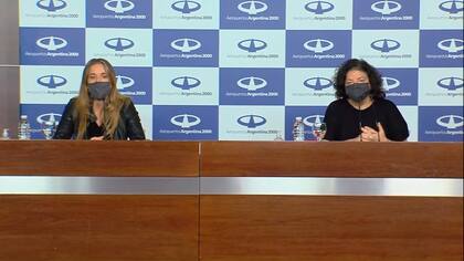 Conferencia de prensa de la ministra de salud Carla Vizzotti y la asesora presidencial Cecilia Nicolini. 30/05/21