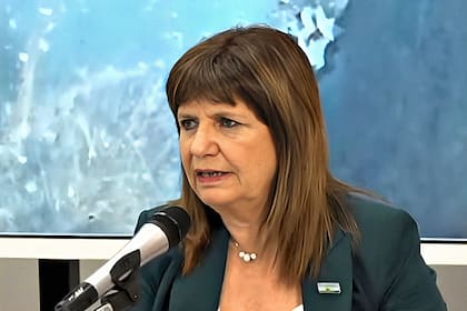 Conferencia de prensa de la ministra Patricia Bullrich