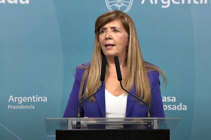 Conferencia de prensa de la portavoz de la Presidencia, Gabriela Cerruti.