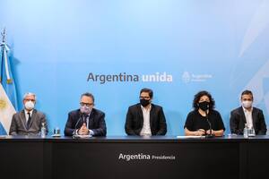 Conferencia de prensa de los ministros Matías Kulfas y Carla Vizzotti