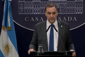 Conferencia de prensa de Manuel Adorni