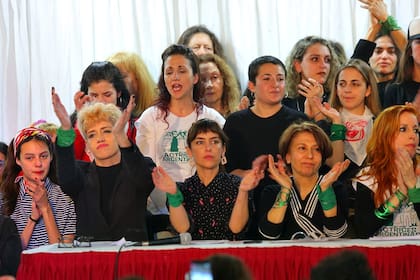 Anahí de la Fuente junto al colectivo de Actrices Argentinas
