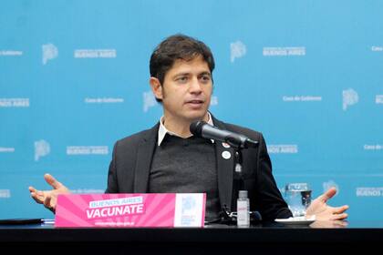 Conferencia de prensa del gobernador Axel Kicillof, junto al Jefe de Gabinete Carlos Bianco y al Viceministro de Salud Nicolás Kreplak.
