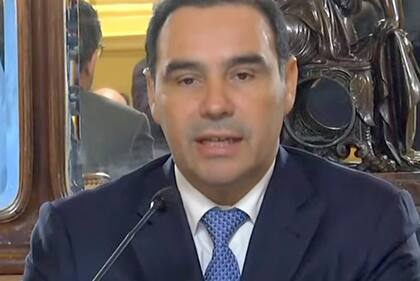 Conferencia de prensa del gobernador de Corrientes, Gustavo Valdés, por el caso Loan