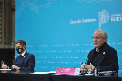 Conferencia de prensa del Gobernador de la Provincia de Buenos Aires, Axel Kicillof, el Ministro de Salud Daniel Gollán y el Jefe de Gabinete, Carlos Bianco