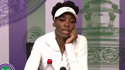 L conferencia de prensa de la tenista estadounidense Venus Williams en Wimbledon