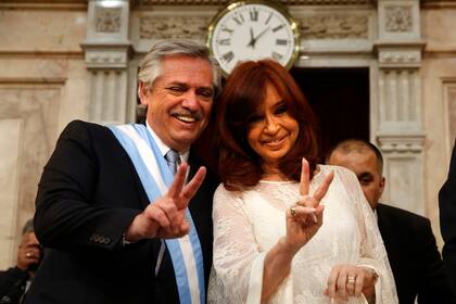 El presidente, Alberto Fernández, y la vicepresidenta, Cristina Kirchner