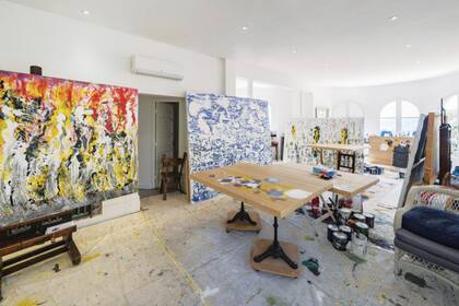 Una de las habitaciones, donde la mujer de Sean tenía montado su atelier