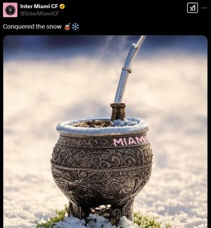 "Conquistó la nieve", el posteo del Inter Miami sobre el triunfo conseguido por la Concachampions