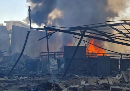 Consecuencias de la explosión de la estación de servicio en Roma