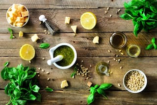 Limones en escabeche de pesto