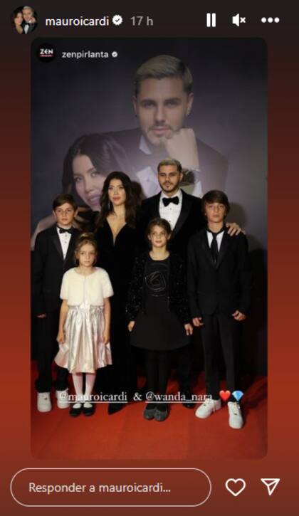 Constantino, Isabella, Francesca y Benedicto dijeron presente, se vistieron de gala para la presentación del proyecto (Foto: Instagram)