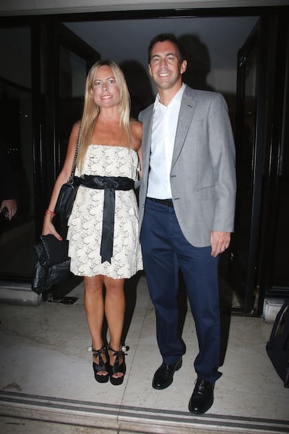 Constanza Solari junto a su marido, Francisco Aldinio.