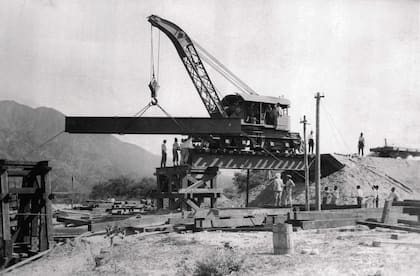 Construcción del Viaducto El Toro. 1922.