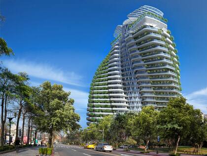 Construyen un "bosque urbano" en un edificio de Taiwan