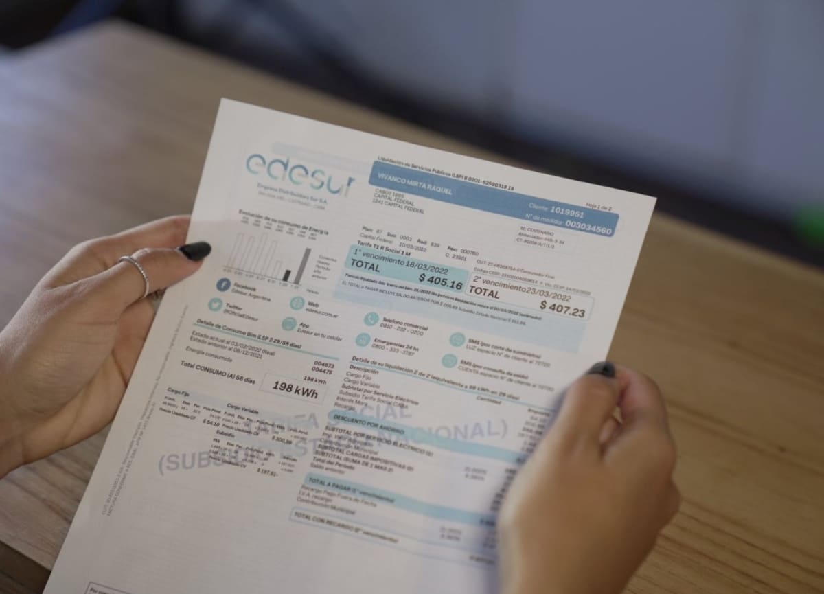 Usuarios de Edenor y Edesur enfrentan aumentos y ajustes en facturas de electricidad por cambio a facturación mensual