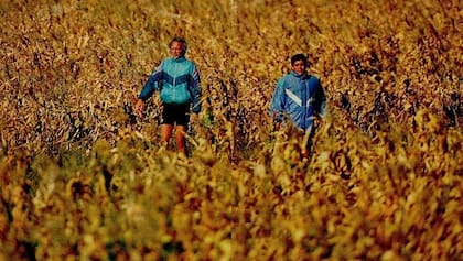 Contacto absoluto con la naturaleza, en El Marito, el campo de La Pampa, preparación para el Mundial 94.