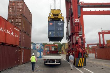 Containers del puerto de Buenos Aires