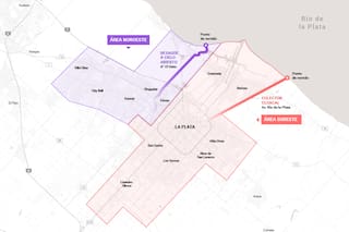 Una mancha oscura de desechos cloacales contamina las costas de La Plata