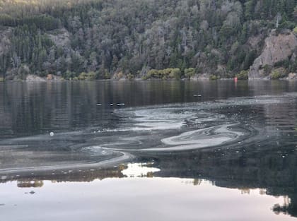 Vertidos en el lago Lácar, en abril pasado