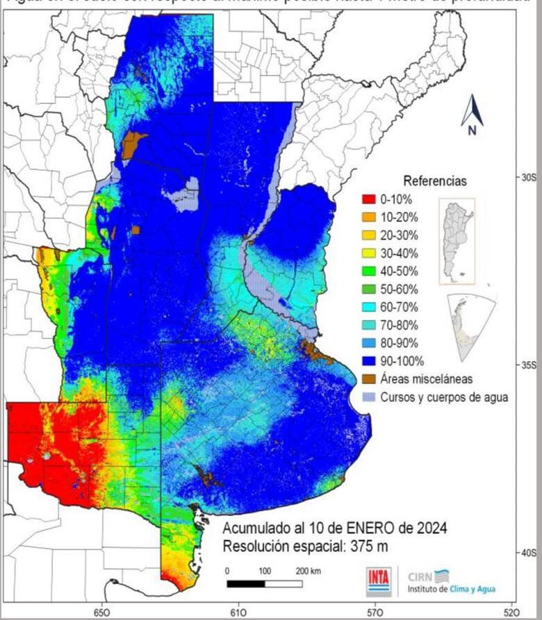 Vienen 10 días con bajas chances de lluvias en la principal región agrícola y anticipan qué pasará con los cultivos