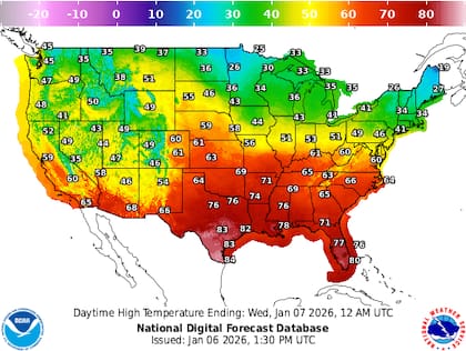 Continúan las temperaturas elevadas en el centro y sur de EE.UU.