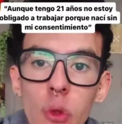 Contó por qué no quiere trabajar y generó polémica en las redes sociales (Foto: captura TikTok/@hassanazteca)