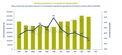 Contrariamente a lo que se podría suponer, “esta mayor oferta que está llegando a faena no responde precisamente a un mayor aporte del feedlot”