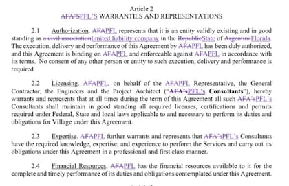 Contratos modificados con North Bay Village