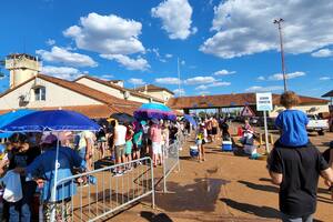 Control fronterizo en Paso de los Libres, Argentina y Uruguayana, Brasil. Foto de Agustina Nicolas.