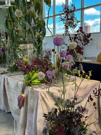 Convocada por Sofia Willemoes y Carlos Rivas, Irina propuso esta mesa para una fiesta corporativa de CookUnity en Nueva York.