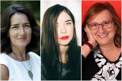 Las escritoras Ángeles González Sinde, Luna Miguel y Clara Obligado, jurados de la primera edición del Premio Lumen de Novela 