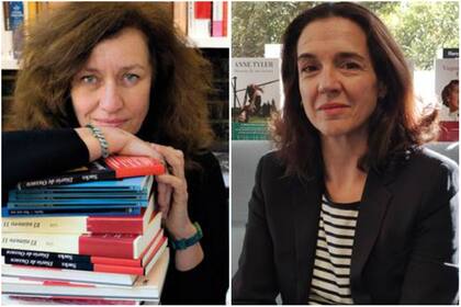 La directora de la librería madrileña Rafael Alberti, Lola Larumbe, y la directora literaria de Lumen, la escritora María Fasce