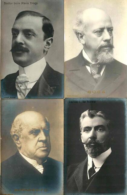  Retratos de presidentes y personajes ilustres.