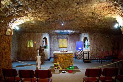 Una de las igleasias subterráneas