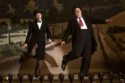 Coogan y Reilly parecen volar en el escenario durante su homenaje fílmico a Laurel y Hardy 