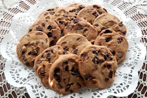 Galletas mantecosas con chispas de chocolate