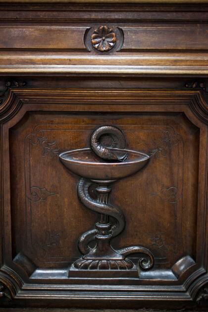 Copa de Higía, símbolo de la farmacia.