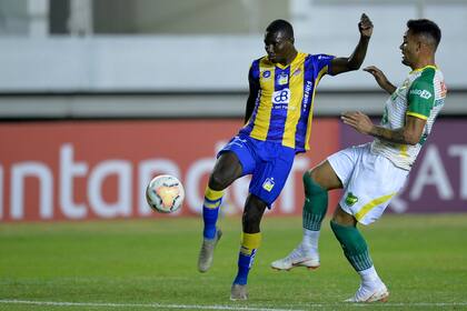 Janner Corozo, autor del gol de Delfín