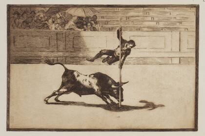 Copia de Goya. Estampa 20. Ligereza y atrevimiento de Juanito Alpin~ani en la de Madrid