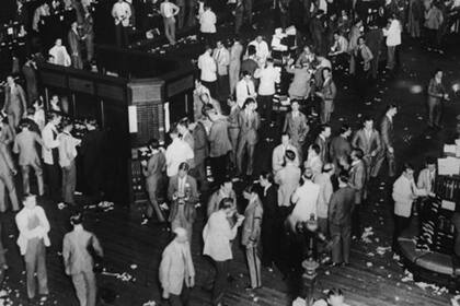 Así operaba la Bolsa de Valores de Nueva York el viernes 25 de octubre de 1929.