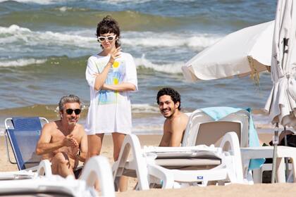 Corberó junto a los Darín en las playas de Punta del Este.