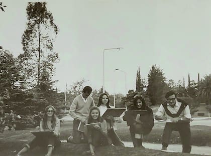Córdoba, 1968, primer año de Arquitectura. Dibujando perspectivas,